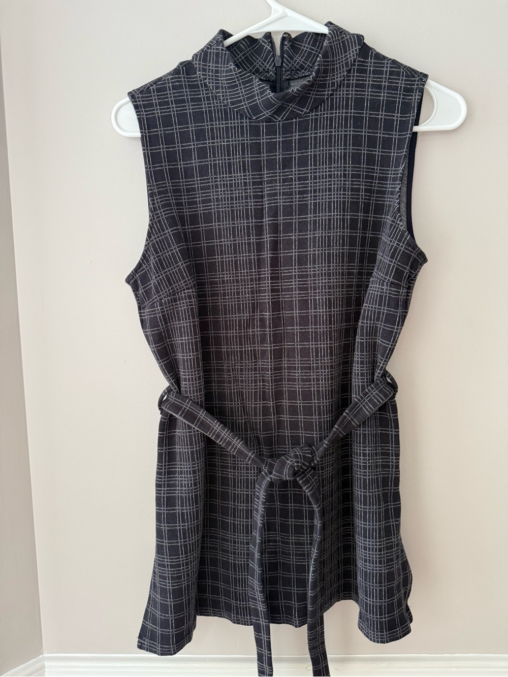 Theory Women’s Mock Neck Tunic Structured Knit Pattern Size M